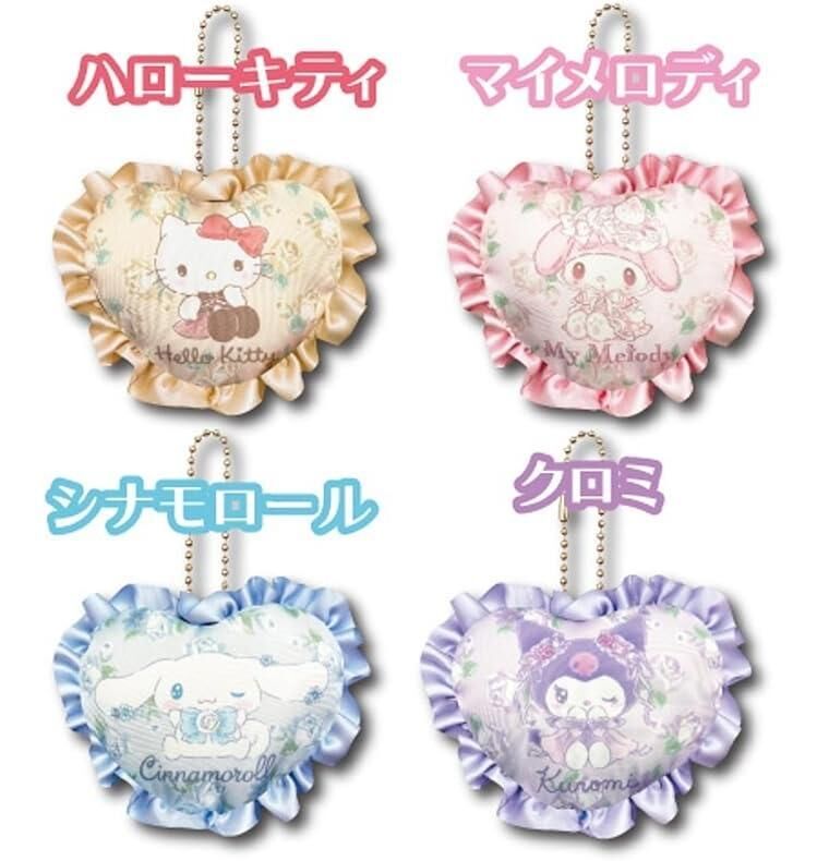 日本 Sanrio 水果花花系列 - 心形枕枕匙扣