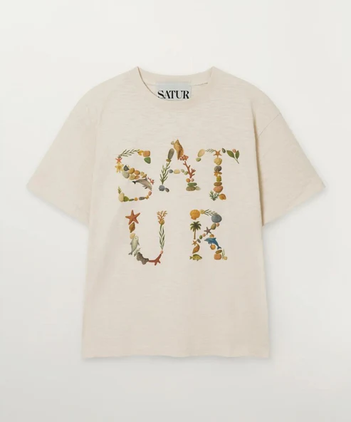 BT009 SATUR Marin Collage拼貼寬鬆T恤