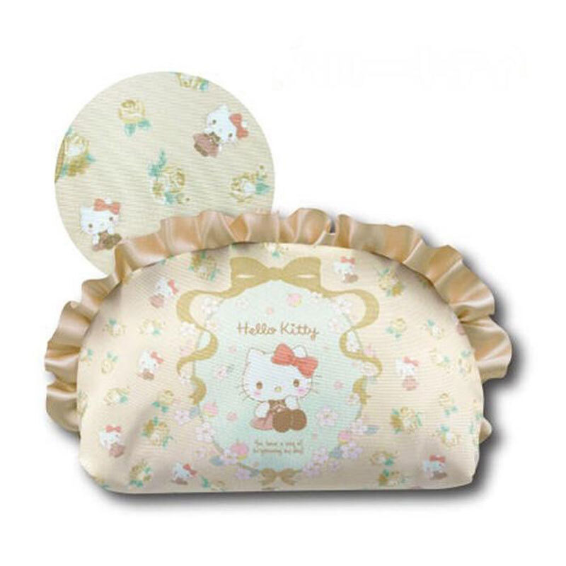 日本 Sanrio 水果花花系列 - 荷葉邊化妝袋