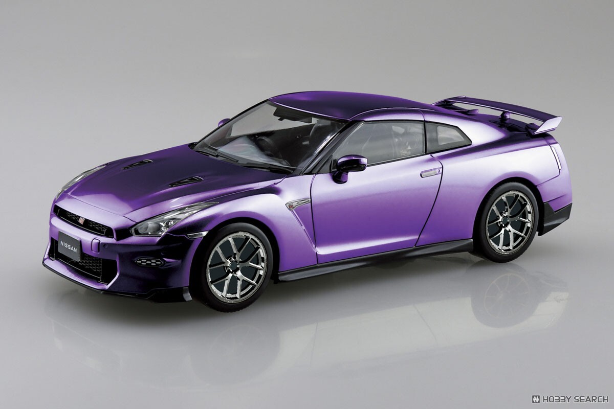 青島 1/32 SNAP KIT NISSAN GT-R R35 03CU-MP 金屬紫 組裝模型