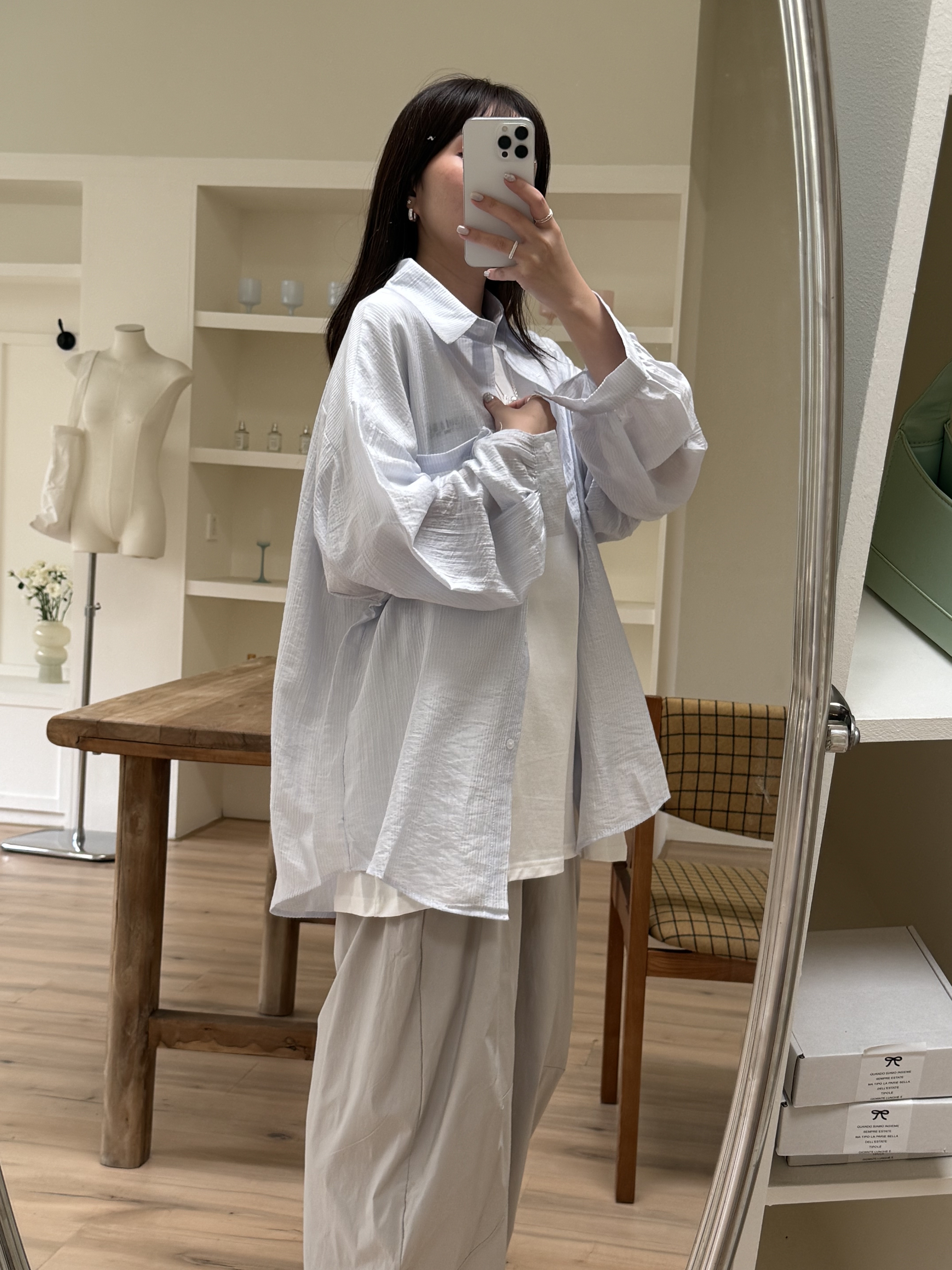肌理紋襯衫