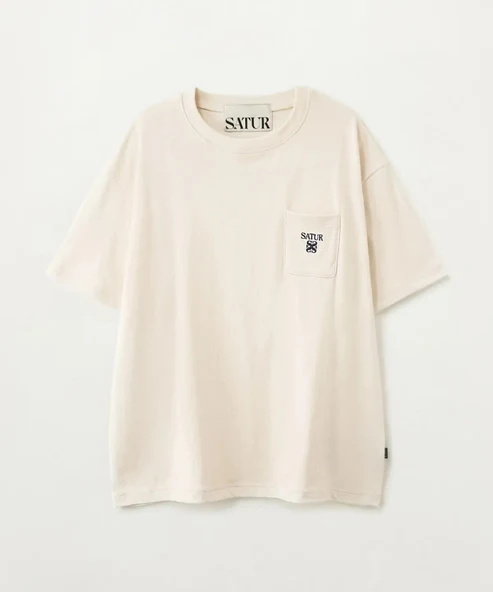 BT004 SATUR Apero Logo寬鬆口袋T恤