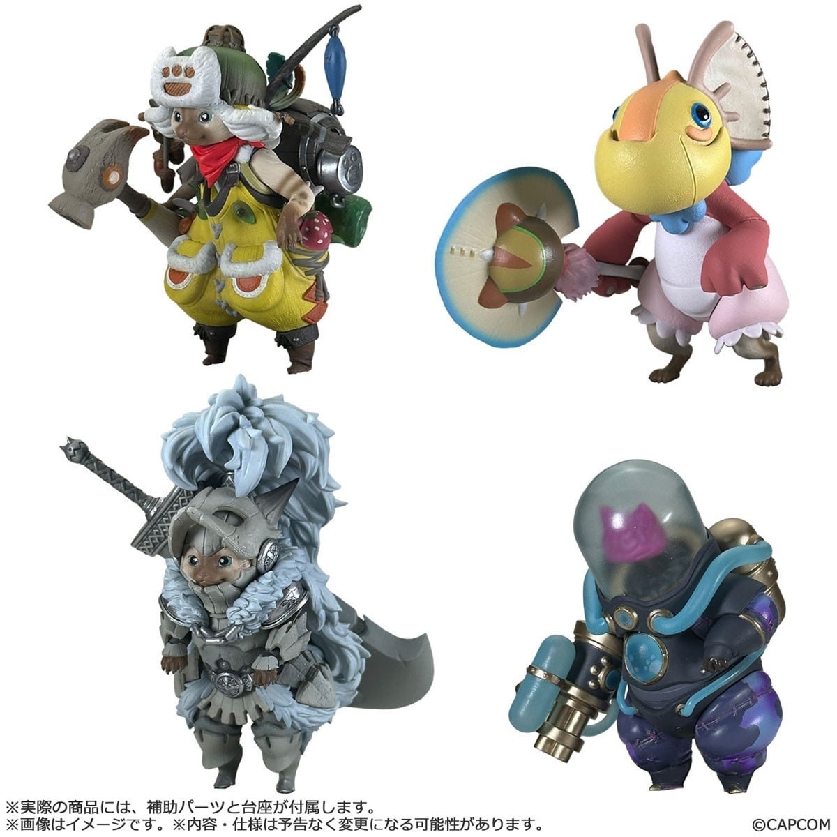 預購27/01 CAPCOM代理版 Capcom Figure Builder 魔物獵人 Standard Model Plus 艾露貓收藏 Vol. 1 中盒4入 0809