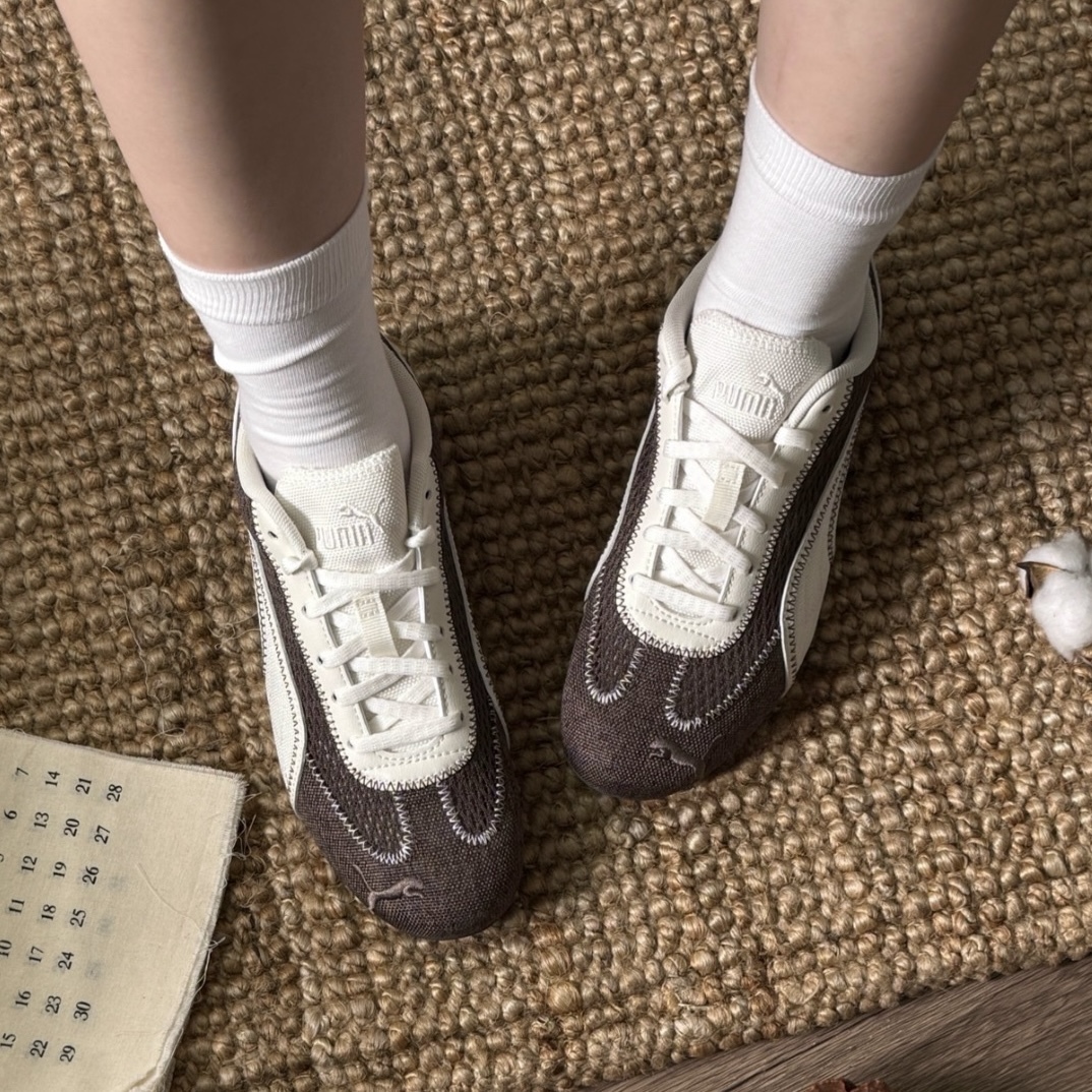 PUMA SPEEDCAT Aéré 縫線 可可牛奶 薄底 德訓鞋 男女 408858-03