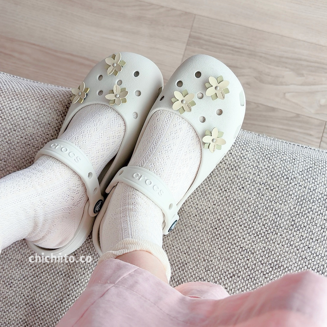 Crocs 小花芭蕾舞鞋