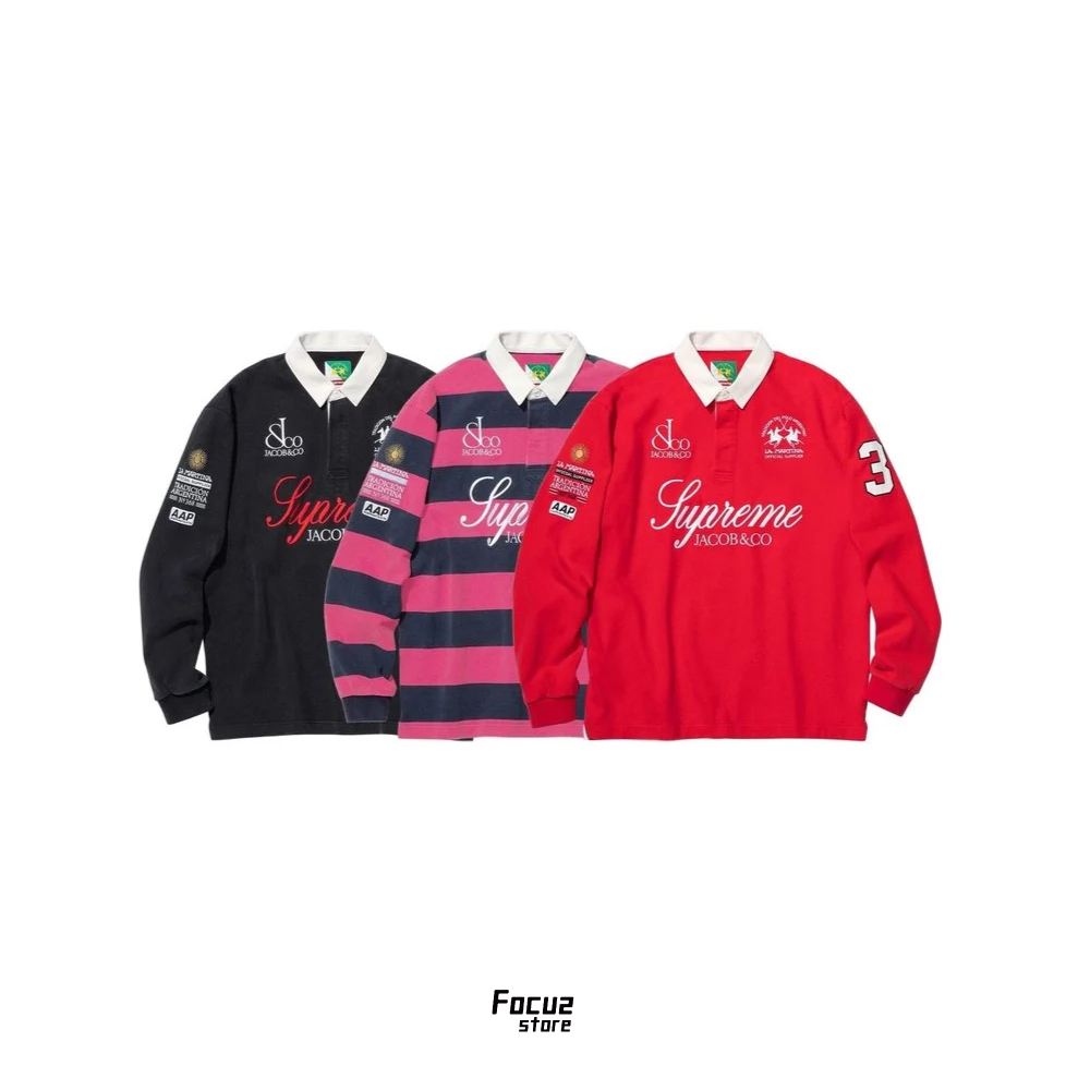 【Focus Store】現貨秒發 La Martina/Jacob & Co x Supreme Week16 Rugby 三色 球衣