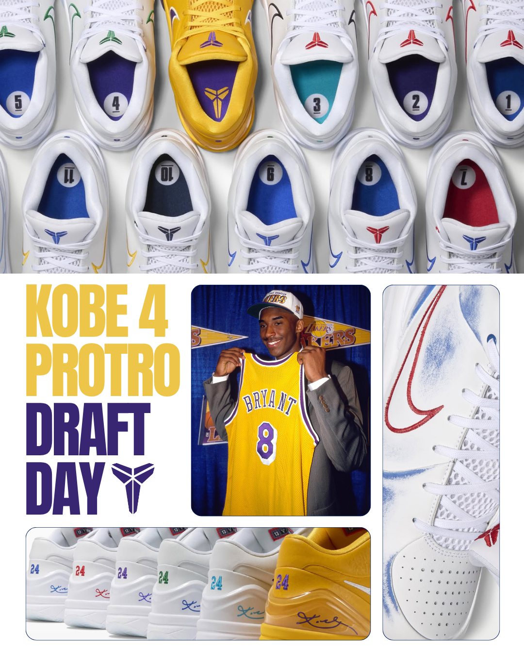 【逢甲 FUZZY】Nike Kobe 4 Protro "Draft Pack"  盲盒 刮刮樂 13支球隊 14款配色 IV6585-900