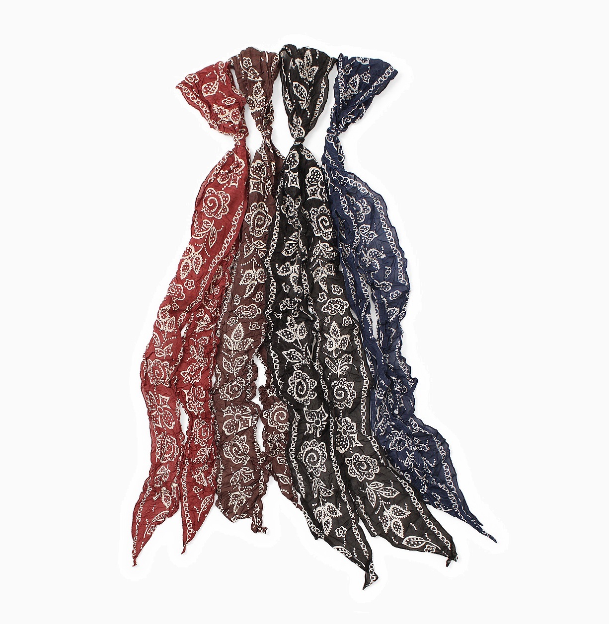KAPITAL WASHED SILK MOGA SCARF (ESCARGOT FLOWER) - PRE ORDER ITEM (預訂中)