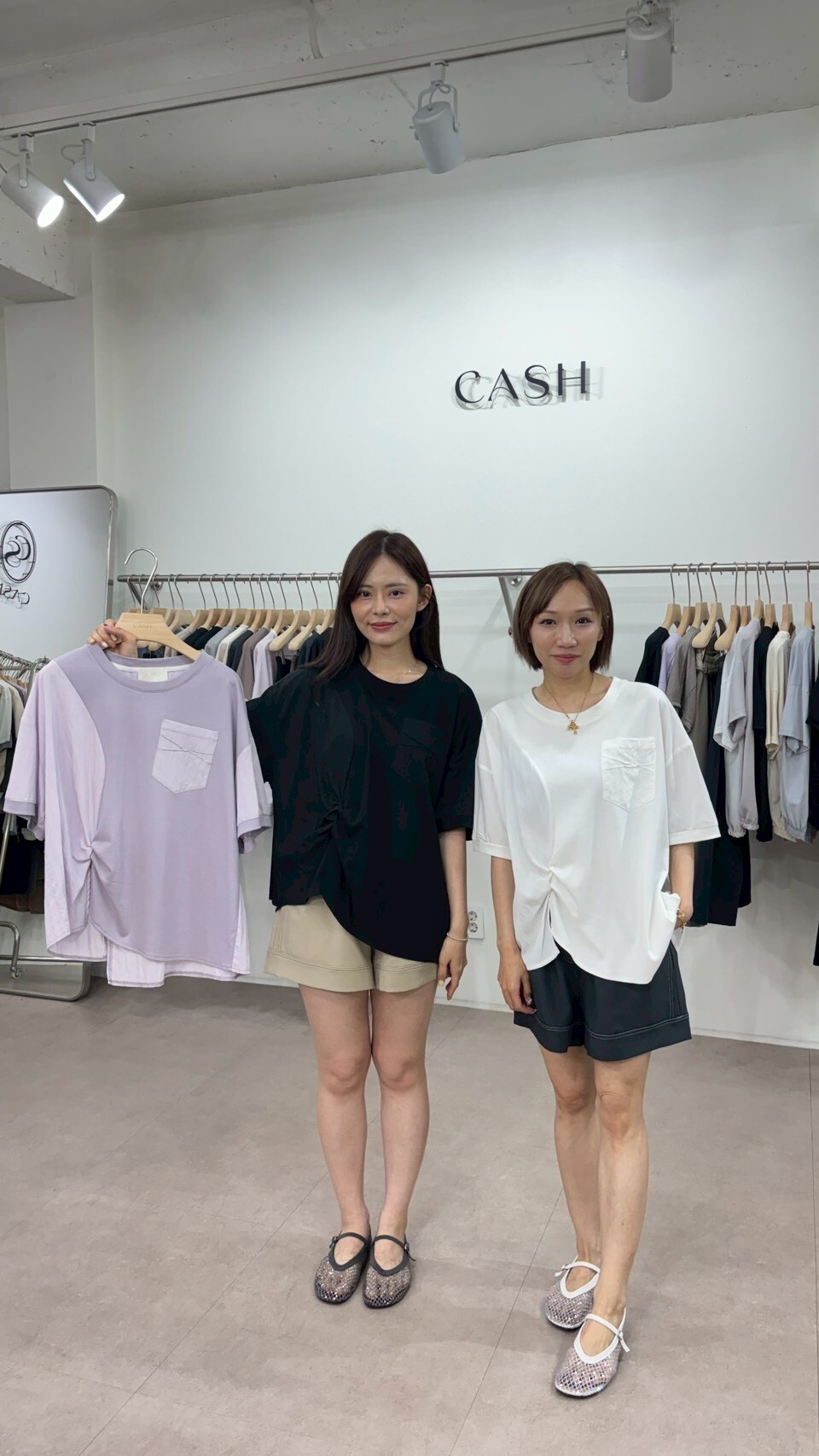 CA6313 異材質口袋下擺抽摺上衣
