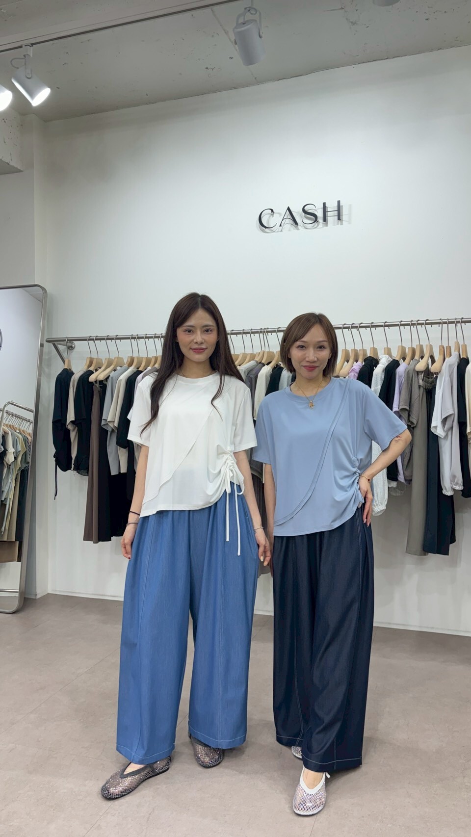 CA6202 明車線仿牛仔休閒褲