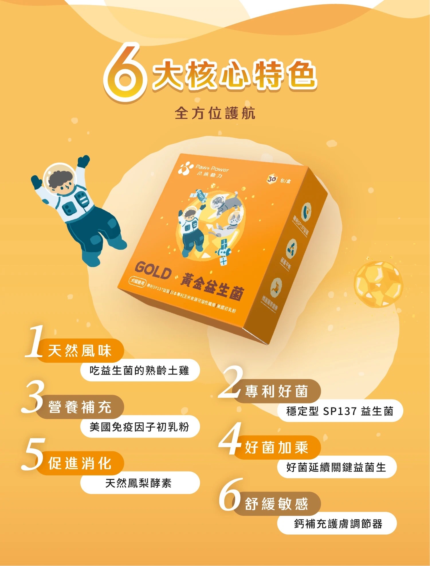 守護石保健粉 – 內外守護｜益生菌＋亮毛粉（全齡犬貓）