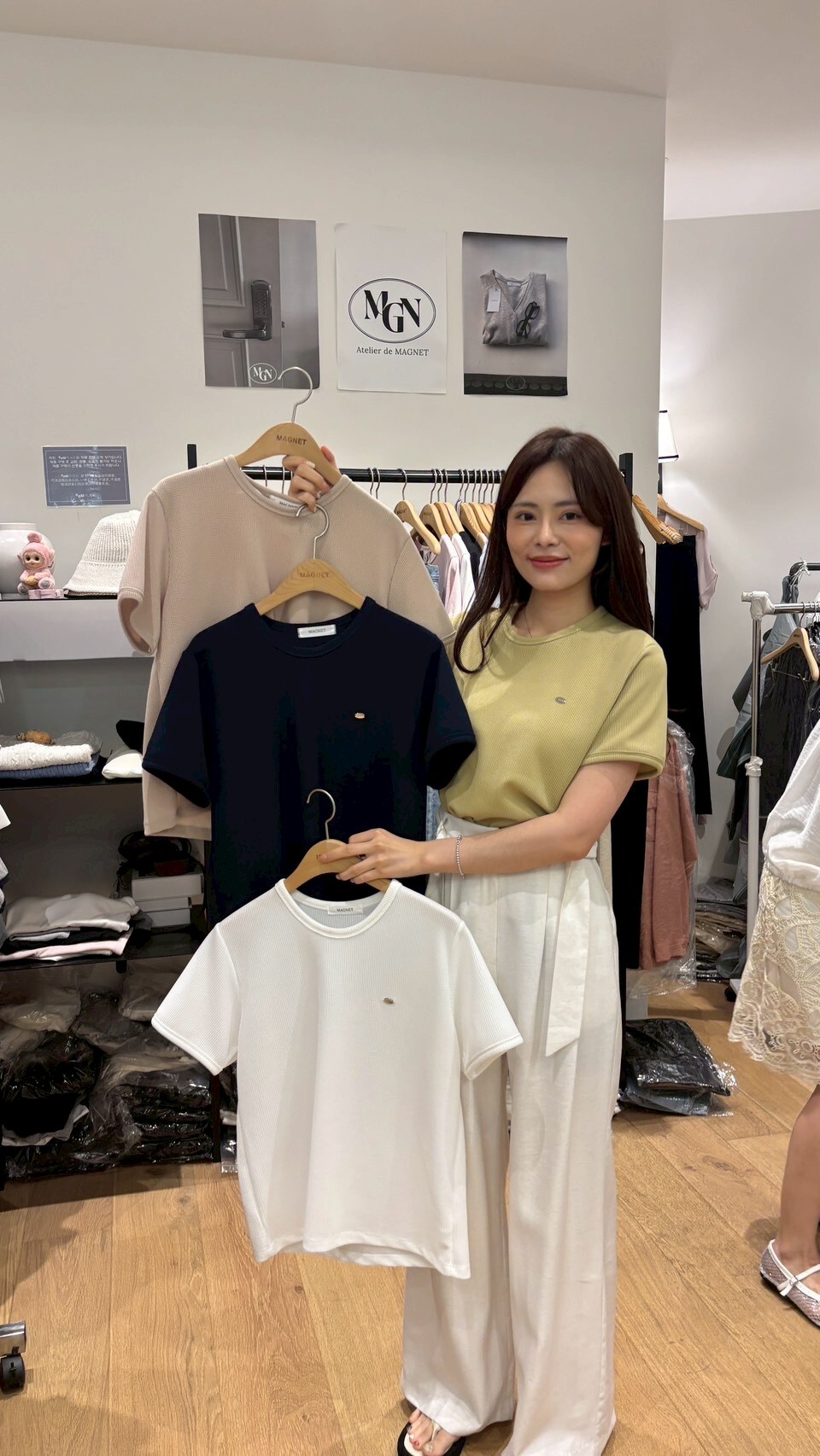 MN6325 小Logo鬆餅格紋Tee