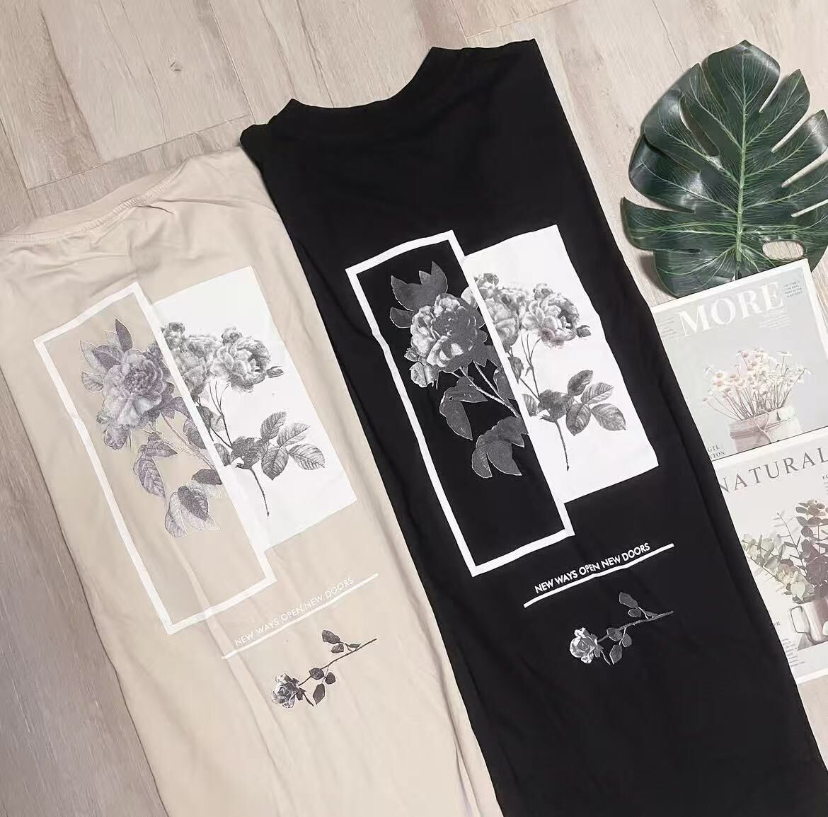 TRENDYOL ROSE BACK PRINT TEE
