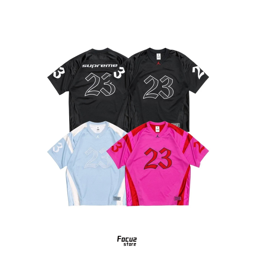 【Focus Store】現貨秒發 Jordan x Supreme Week15 Warm Up Jersey V領球衣 三色