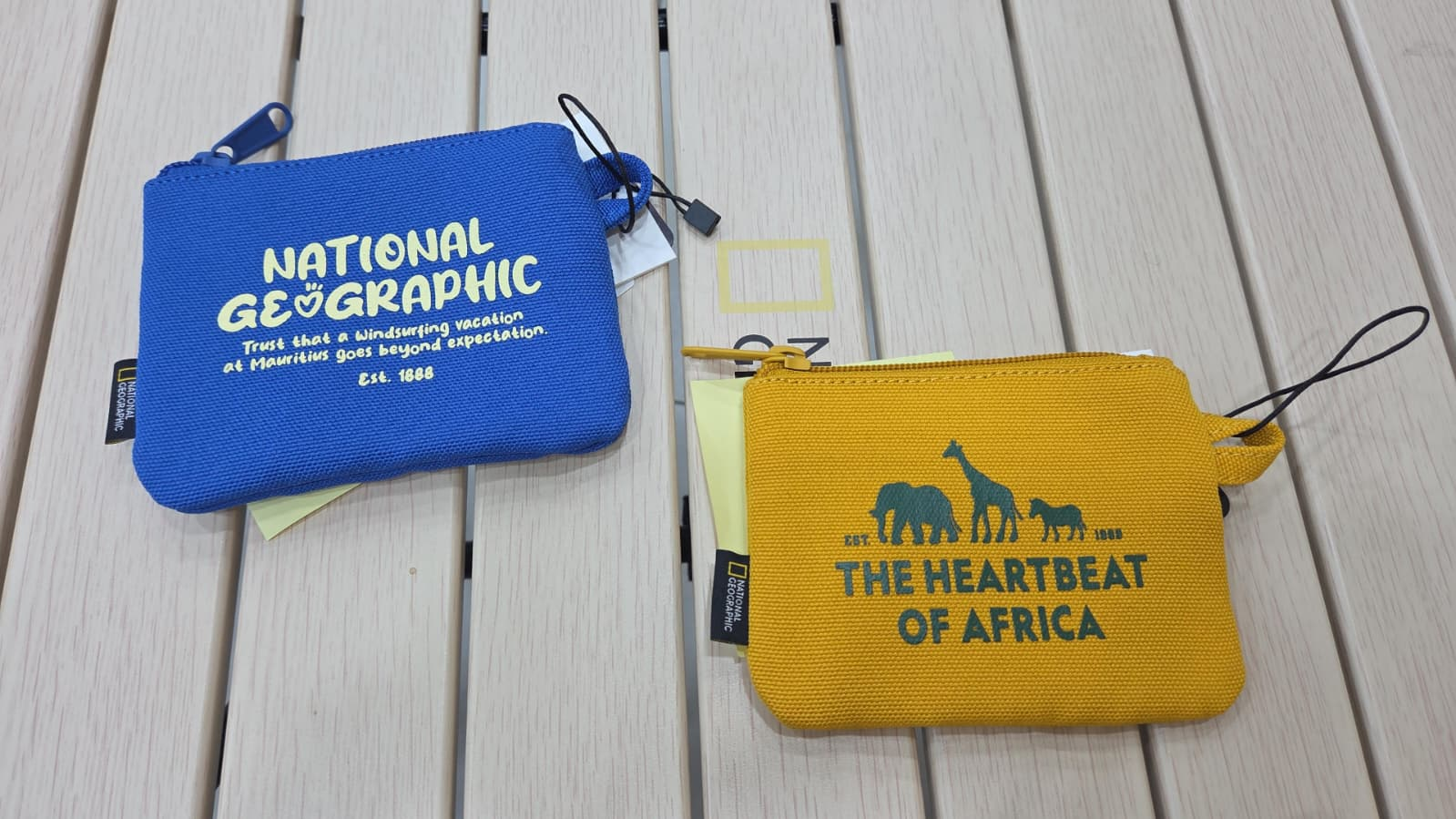 BQ032 National Geographicy 文字LOGO拉鍊零錢包 12x10cm