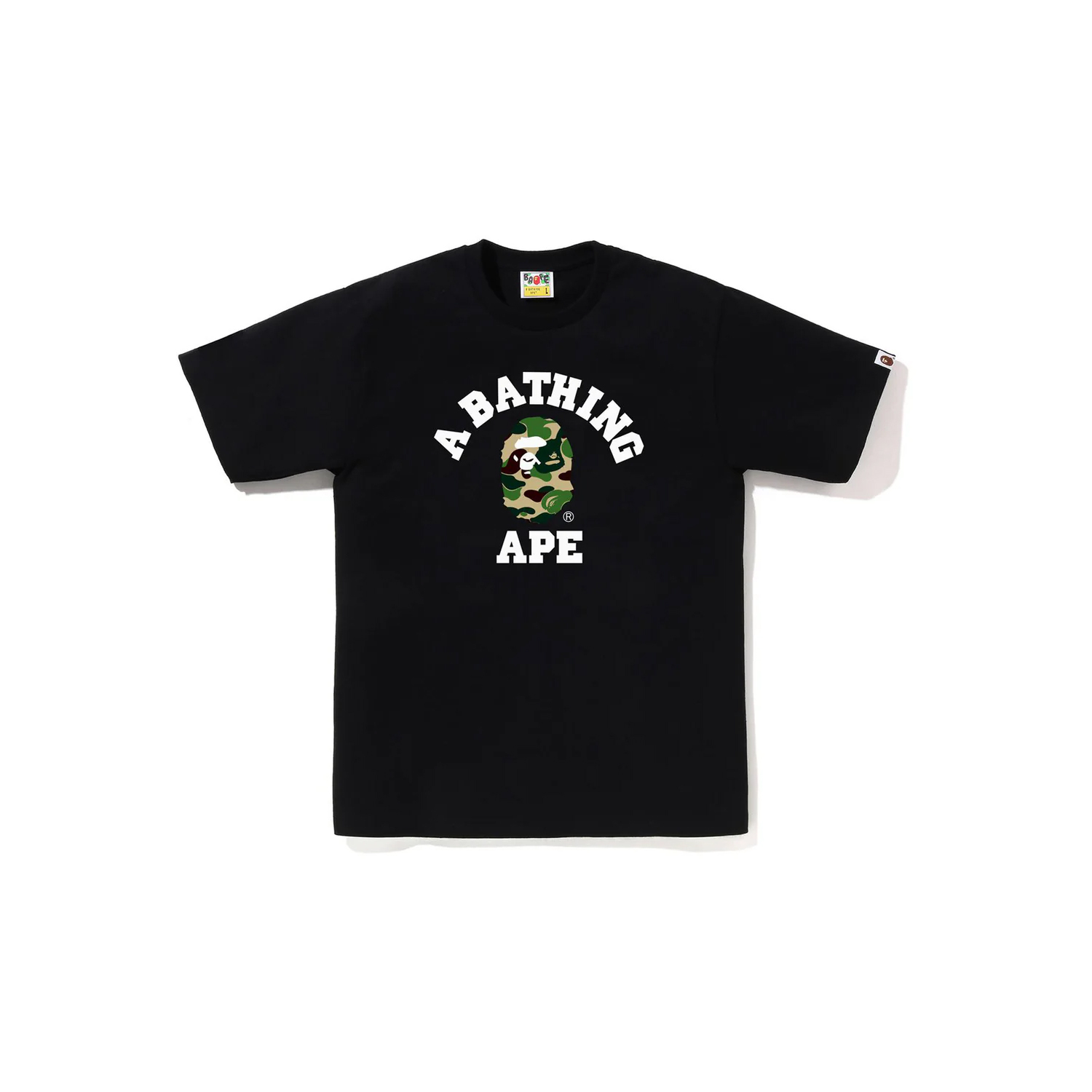 A BATHING APE ABC CAMO COLLEGE TEE REGULAR FIT 迷彩猿人T