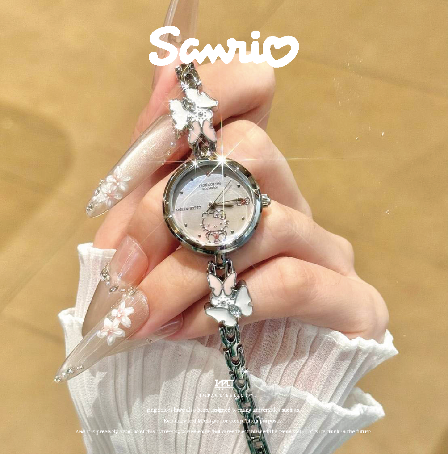Sanrio三麗鷗  Hello Kitty 夢幻蝴蝶聯名手錶