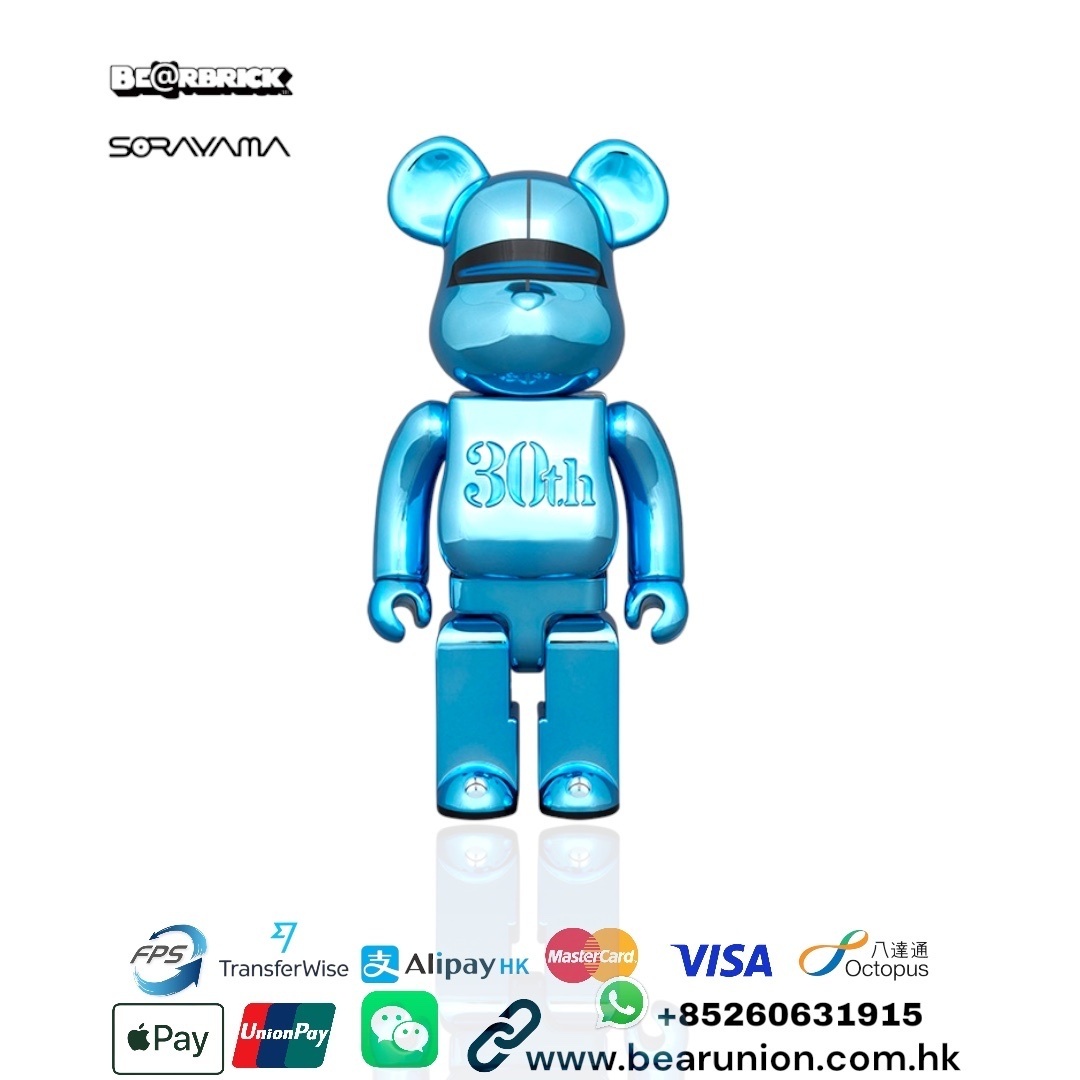 🎏預訂🎏Bearbrick 400% HAJIME SORAYAMAMEDICOM TOY 30th ANNIVERSARY Model BLUE
