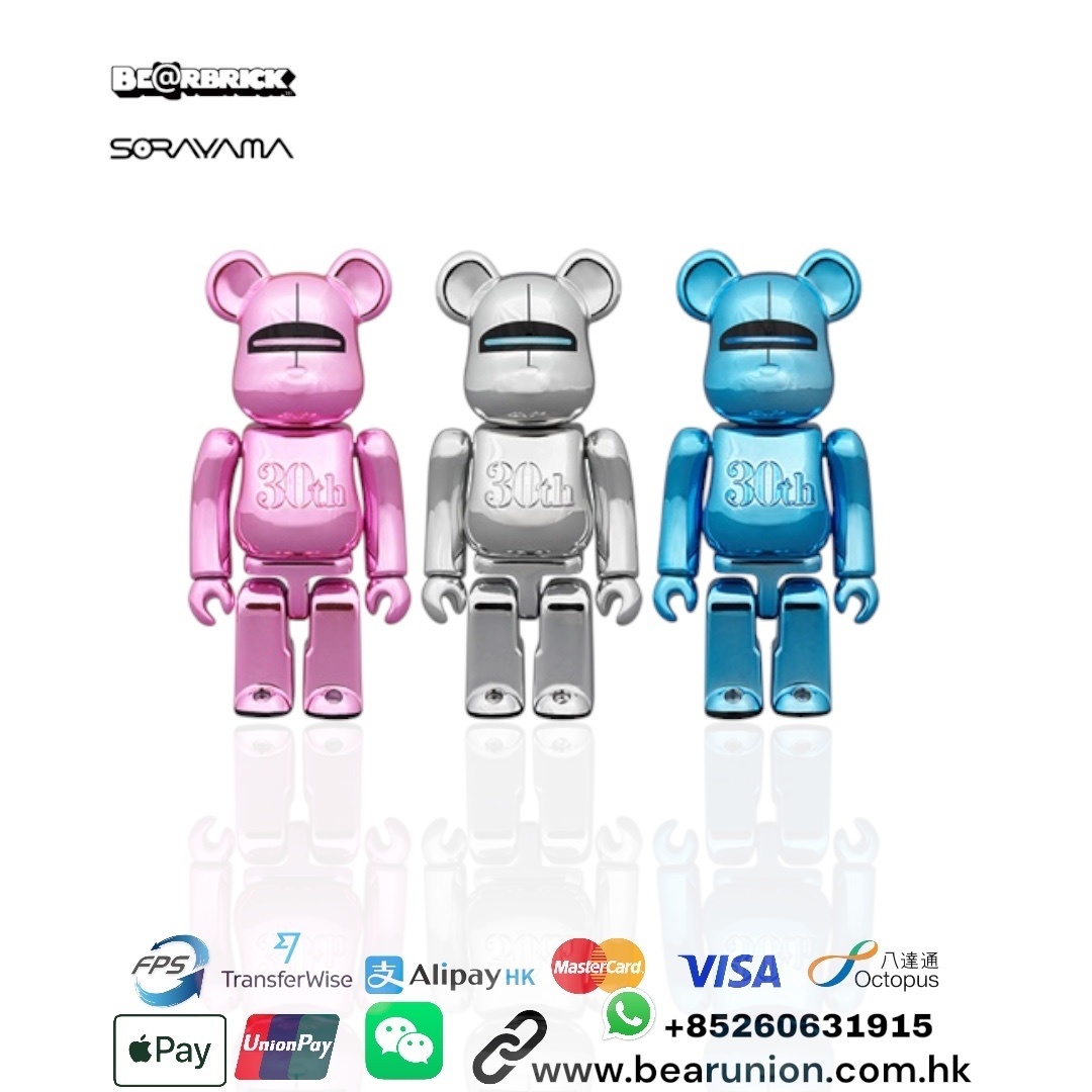 🎏預訂🎏bearbrick 100% HAJIME SORAYAMAMEDICOM TOY 30th ANNIVERSARY Model 3PCS SET