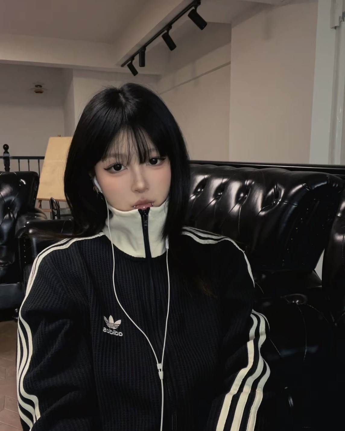 <補貨大降價>adidas originals WAFFLE BBTT 條紋 華夫格 復古立領 外套
