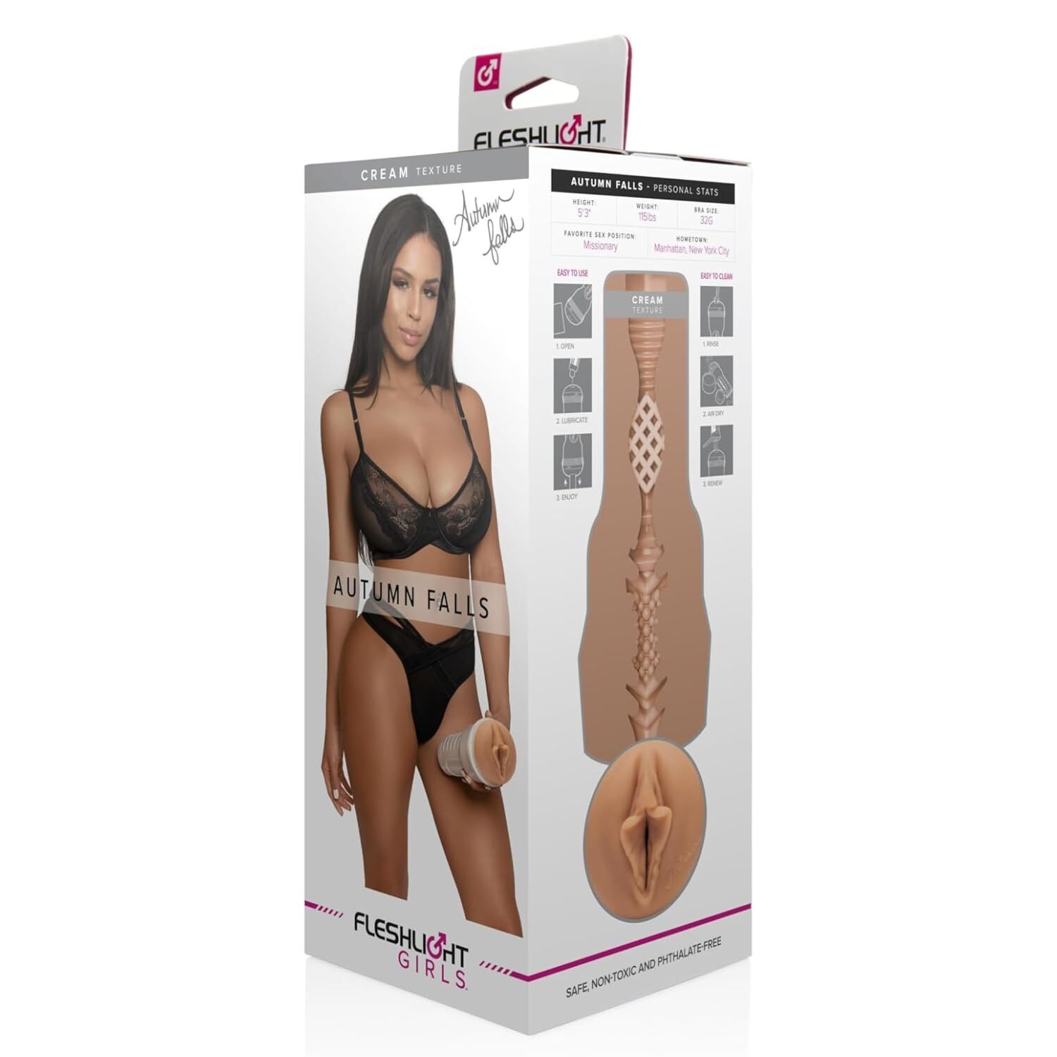Fleshlight Girls Autumn Falls SuperSkin Realistic Stroker with Adjustable Suction