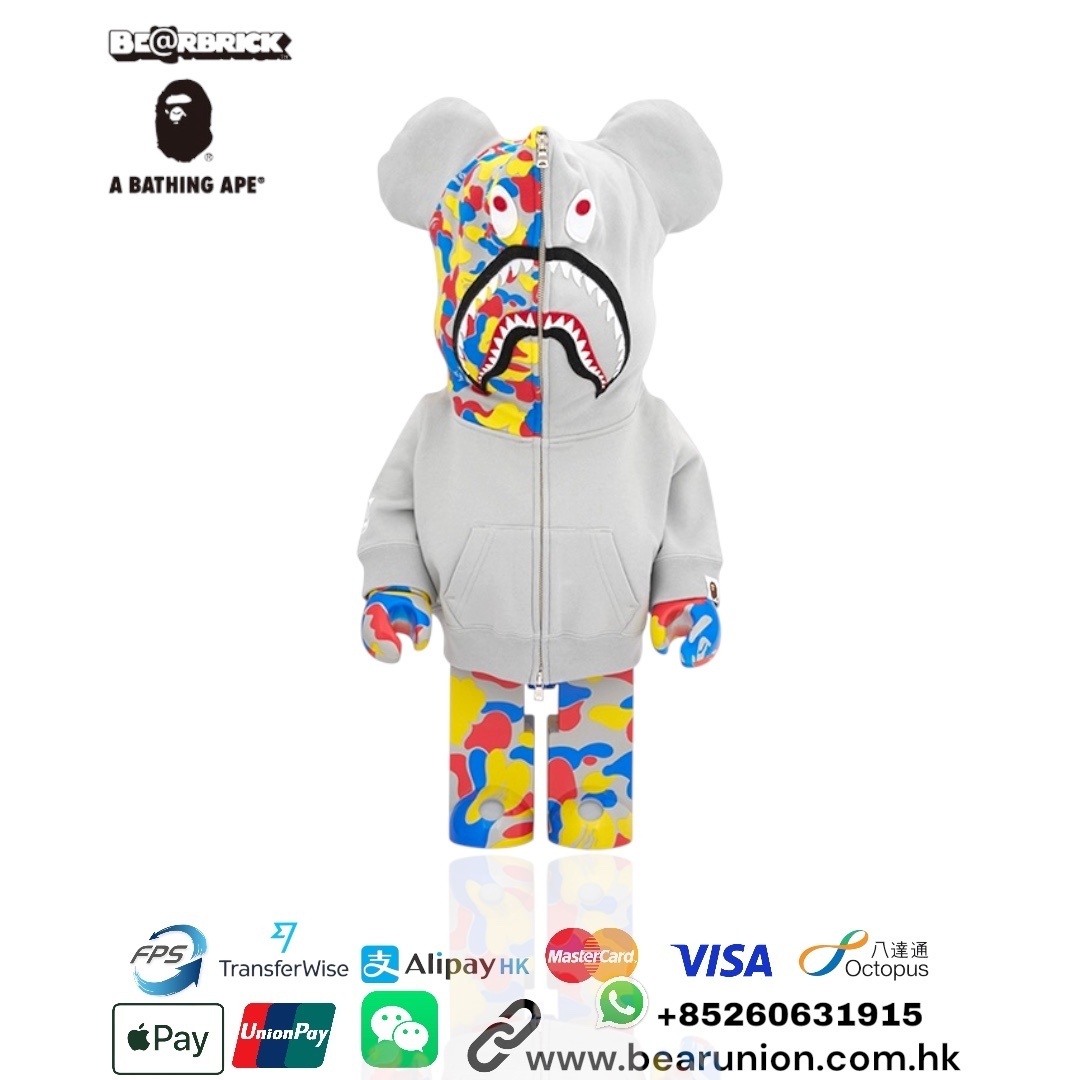 🎏預訂🎏Bearbrick 1000% BAPE(R) CAMO SHARK MCT 30th ANNIV