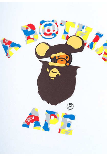 🎏預訂🎏MCT 30th ANNIV. BAPE(R) CAMOBE@R TEE COLLEGE WHITE