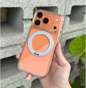 YU 透明殼 MagSafe 單手握持背面