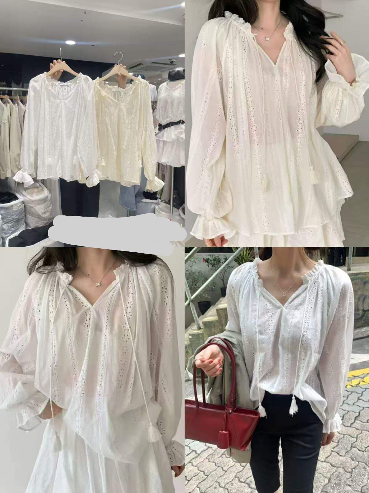 CL6361 通花娃娃上衣
