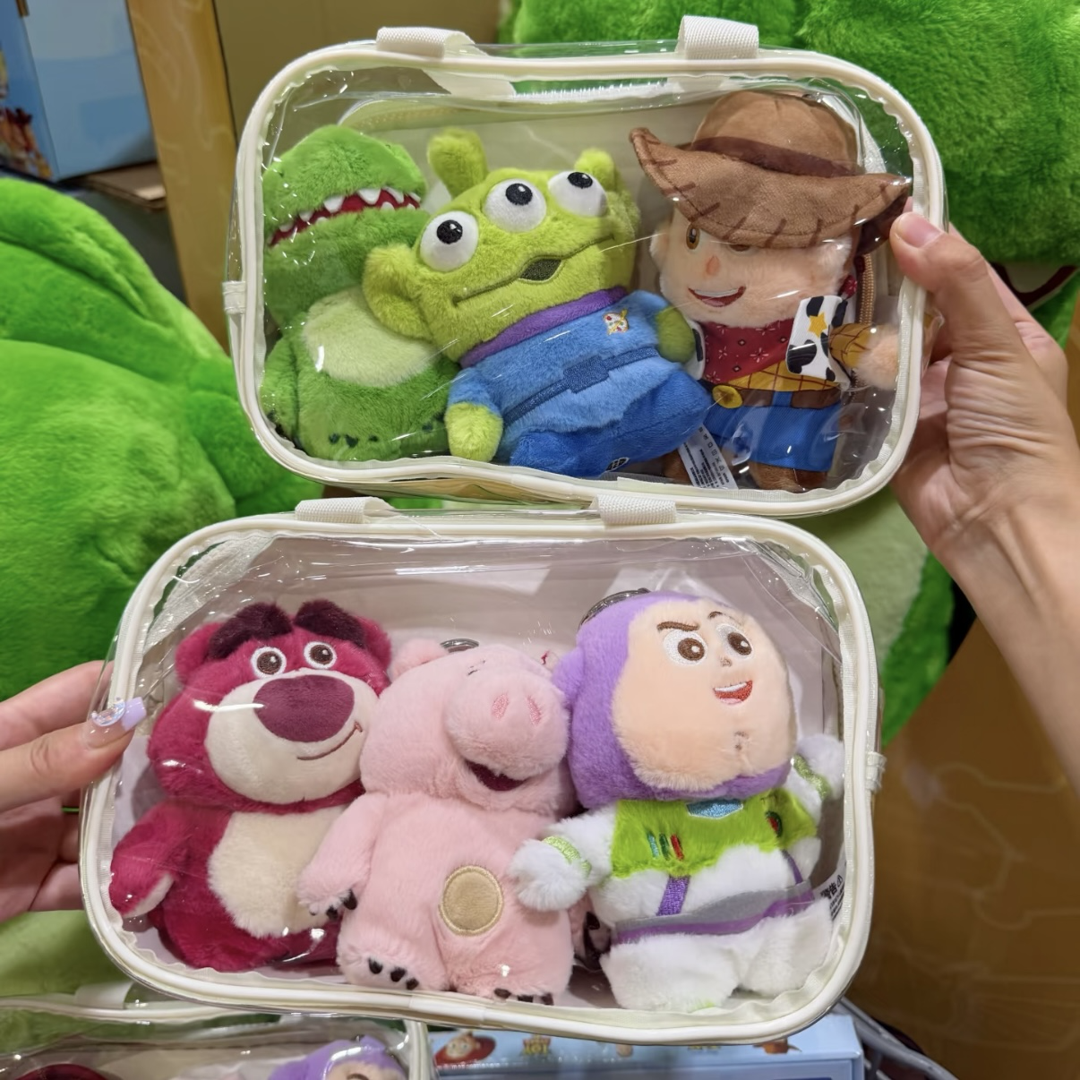 <海外好市多限定>玩具總動員 毛絨吊飾 透明娃包組 TOY STORY DISNEY 迪士尼