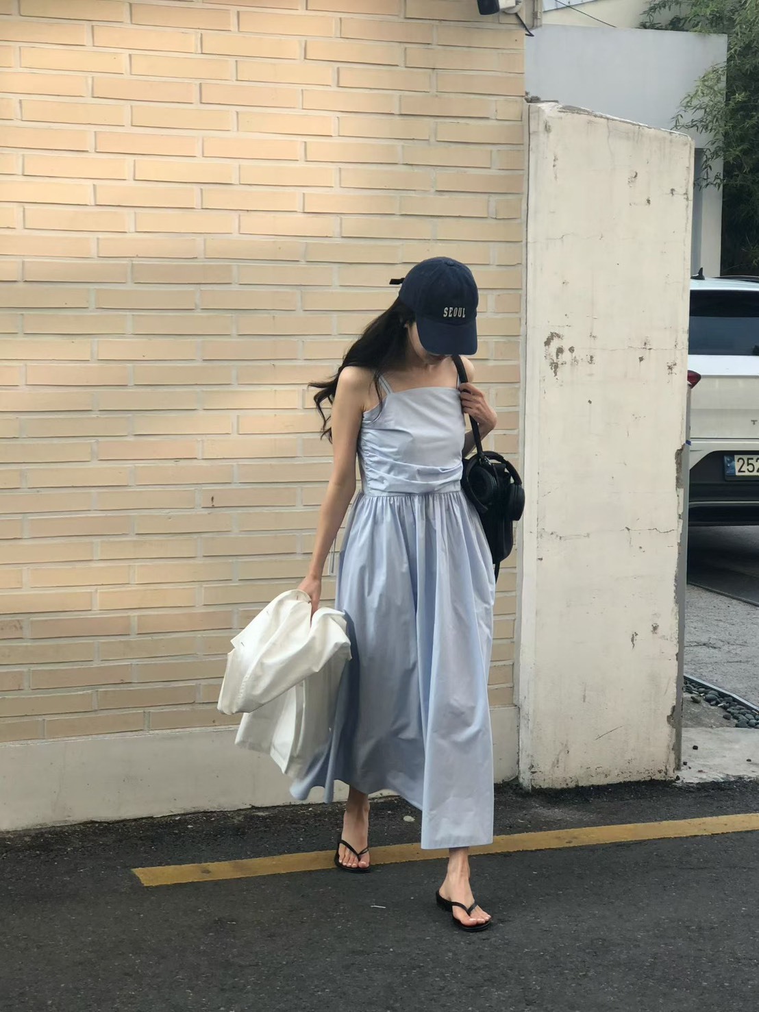 抹胸吊帶優雅長洋裝