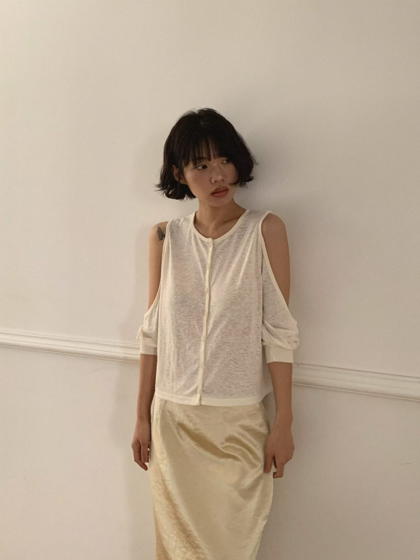 大挖袖縲縈上衣