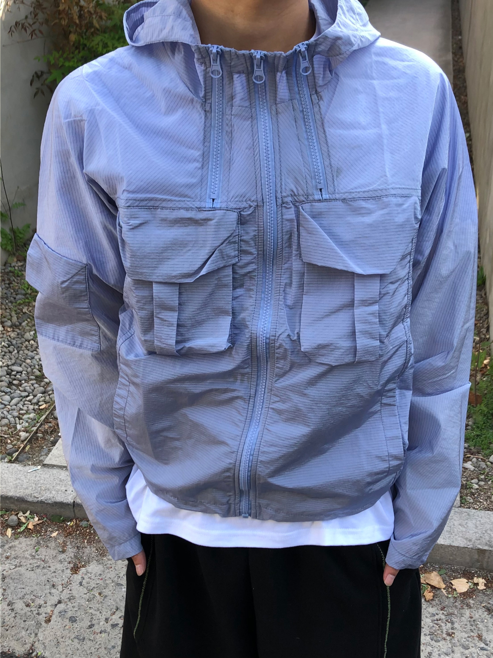 Utility Pocket Hoodie Windbreaker
