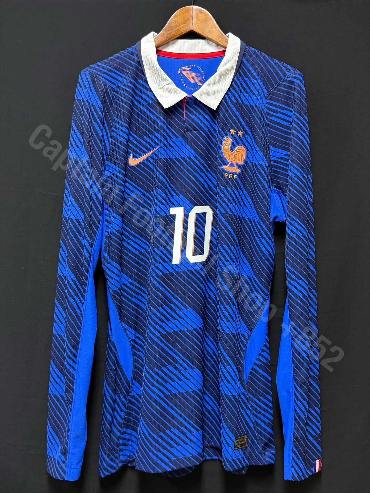 (Player Issue) France 2026 FIFA World Cup Nike L/S Home Player Issue Shirt #10 MBAPPE
