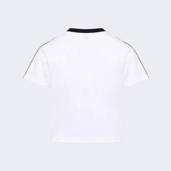 Adidas 愛迪達 Baby Tee W KT7793 女 T恤 運動上衣 休閒短袖 白 亞版 純棉 短版