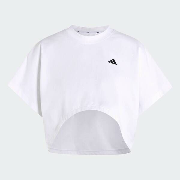 Adidas 愛迪達 Pl Gfx Tee KV1570 女 T恤 運動上衣 休閒短袖 白 亞版 短版