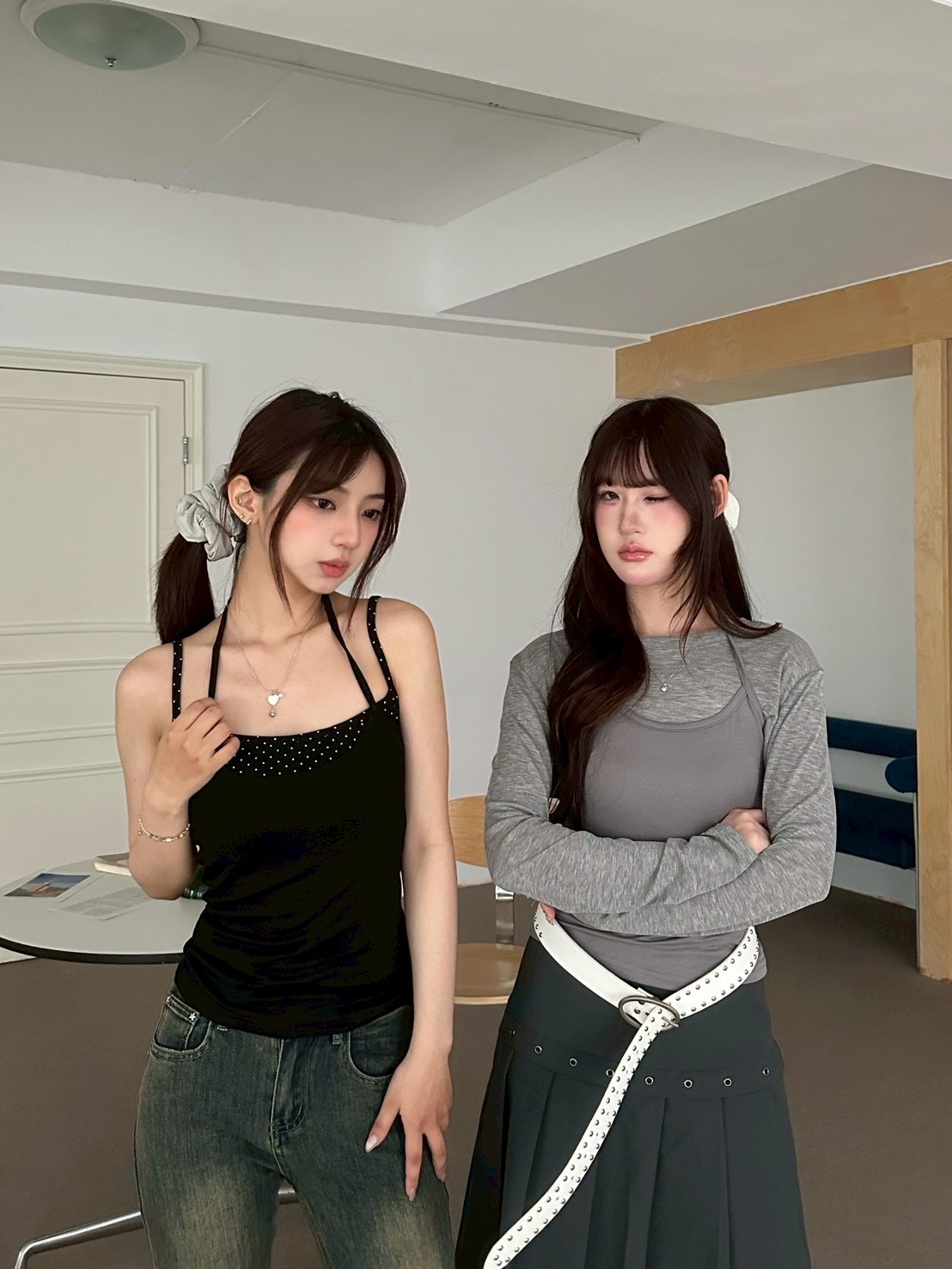 mmb韓系疊穿繞脖背心