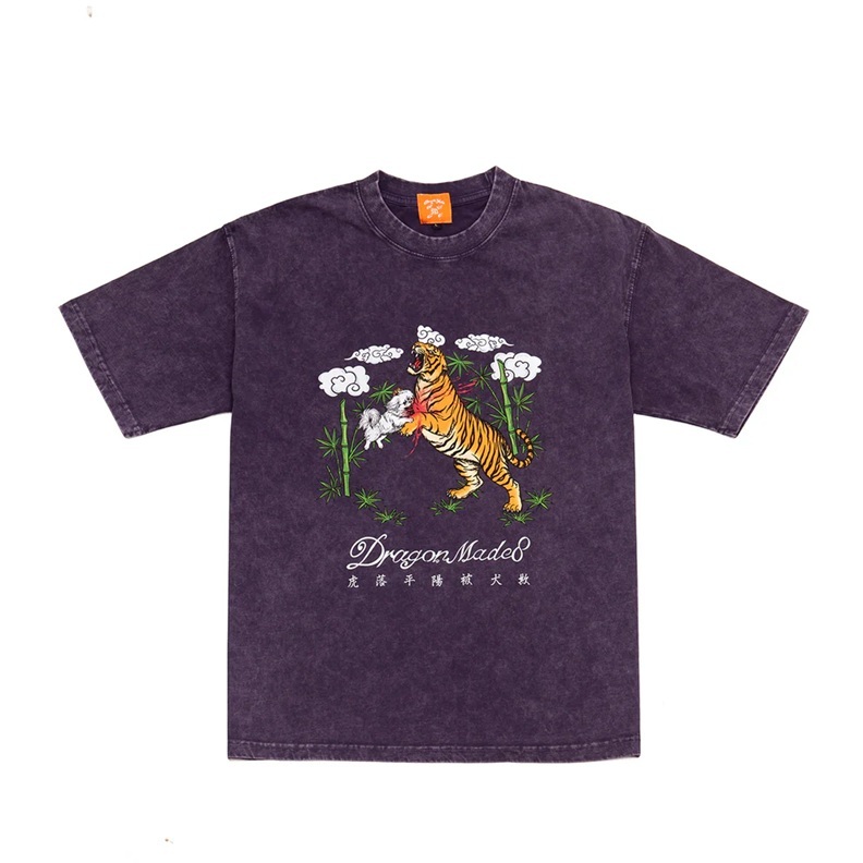 [現貨] dragonmade8 虎落平陽被犬欺 Tee | Washed Purple