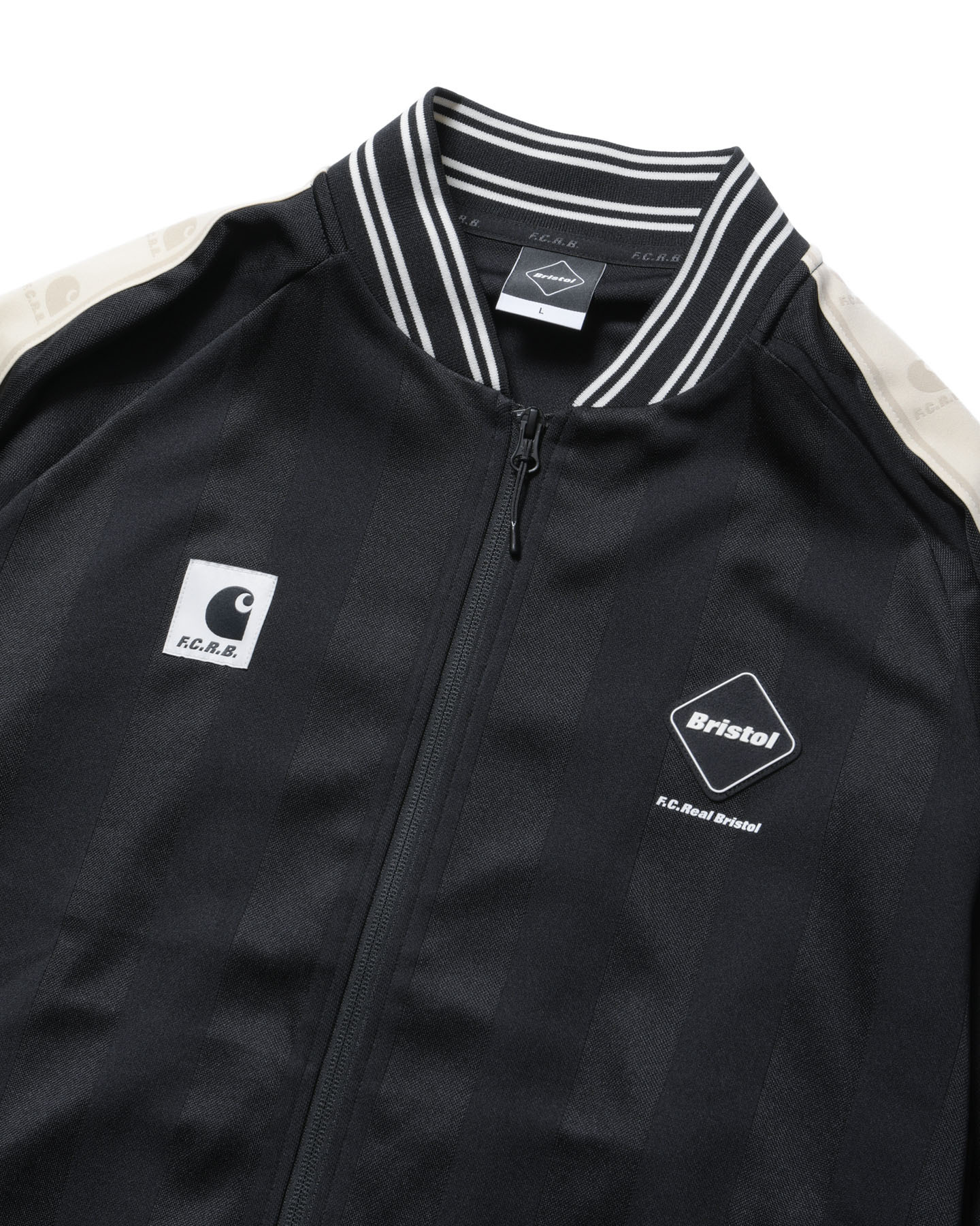 FCRB x CARHARTT WIP VARSITY TRACK JACKET | Black