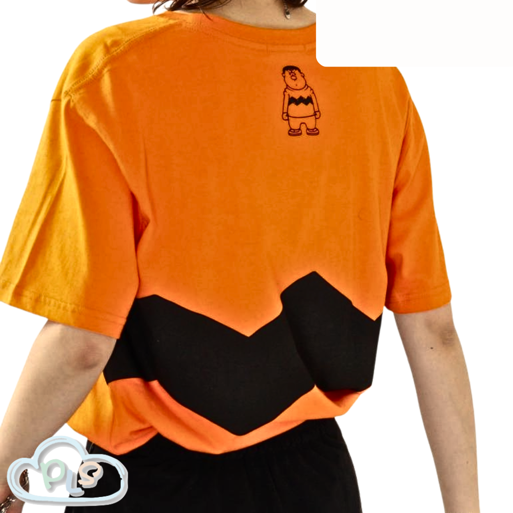 成人短袖T-Shirt   胖虎  橙色 #23071-1