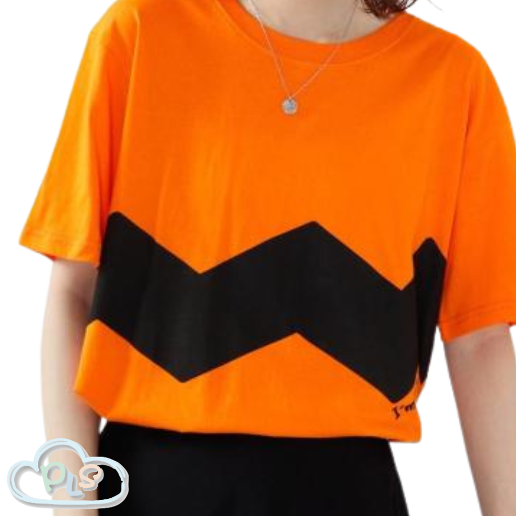成人短袖T-Shirt   胖虎  橙色 #23071-1