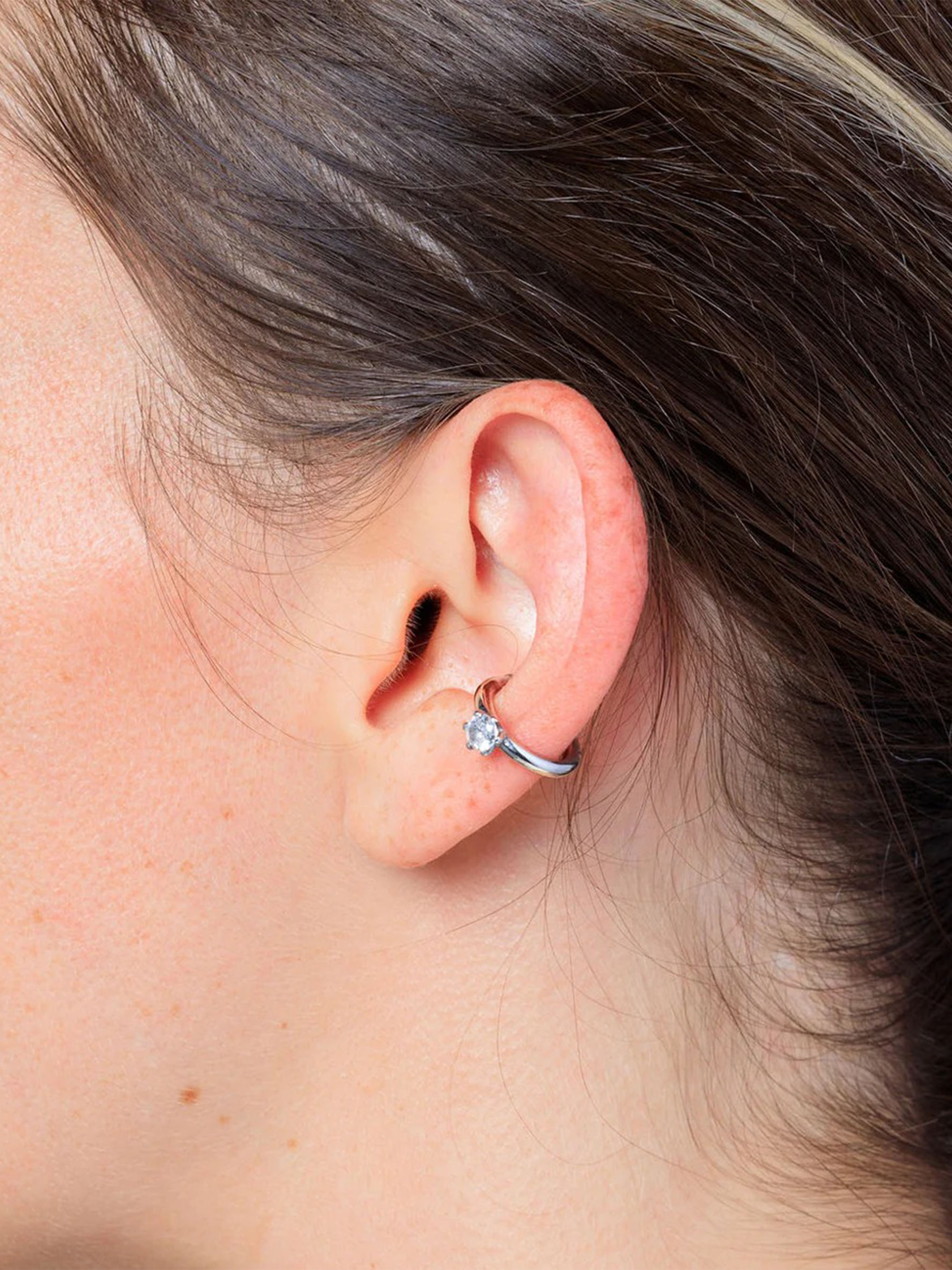 YPARIS EARCUFF BULLY STAR S SILVER
