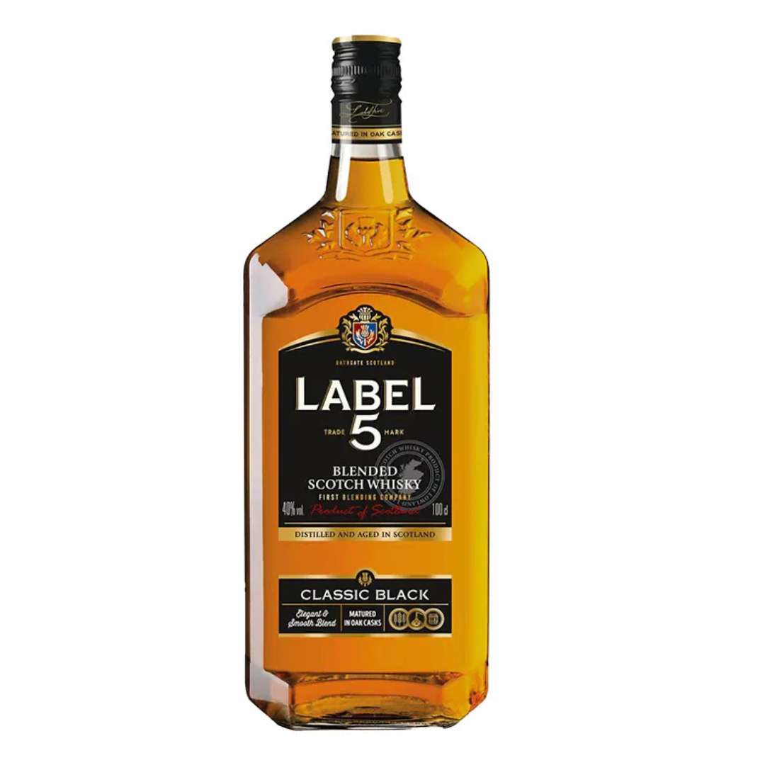 Label 5 Classic Black Blended Scotch Whisky 1000 ml (With Box)