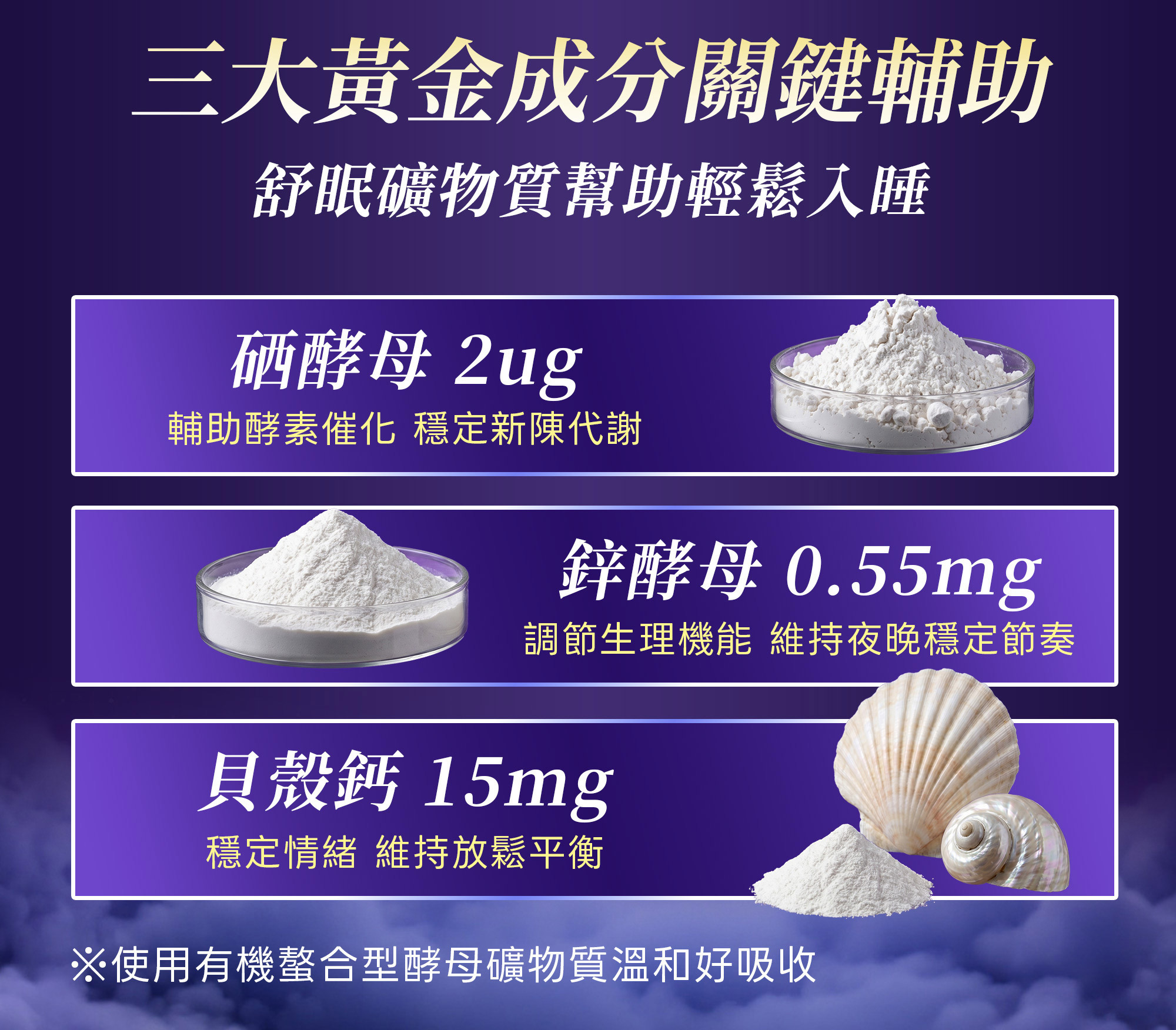 6-DHCGaba好眠素,三大黃金成分,舒眠礦物質,幫助輕鬆入睡關鍵