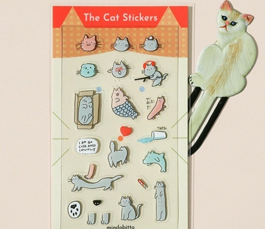 韓mindobitto．可愛貓咪貼紙 The Cat