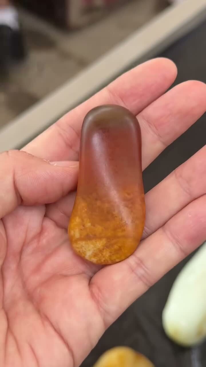 和田玉沁料原籽,天然和田玉軟玉