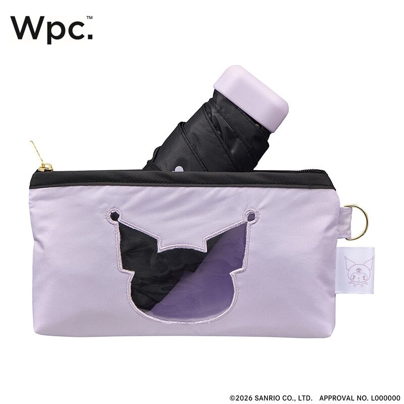 【Wpc.】Sanrio X Wpc. 三麗鷗愛心摺疊傘｜愛心點綴 x 卡通形狀透明傘套 (240g)