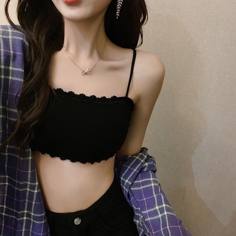 吊帶抹胸 抹胸 裹胸 小可愛 小背心 平口背心 平口內衣 內衣背心 帶胸墊 背心 內衣 內搭 美背 細肩帶 防走光