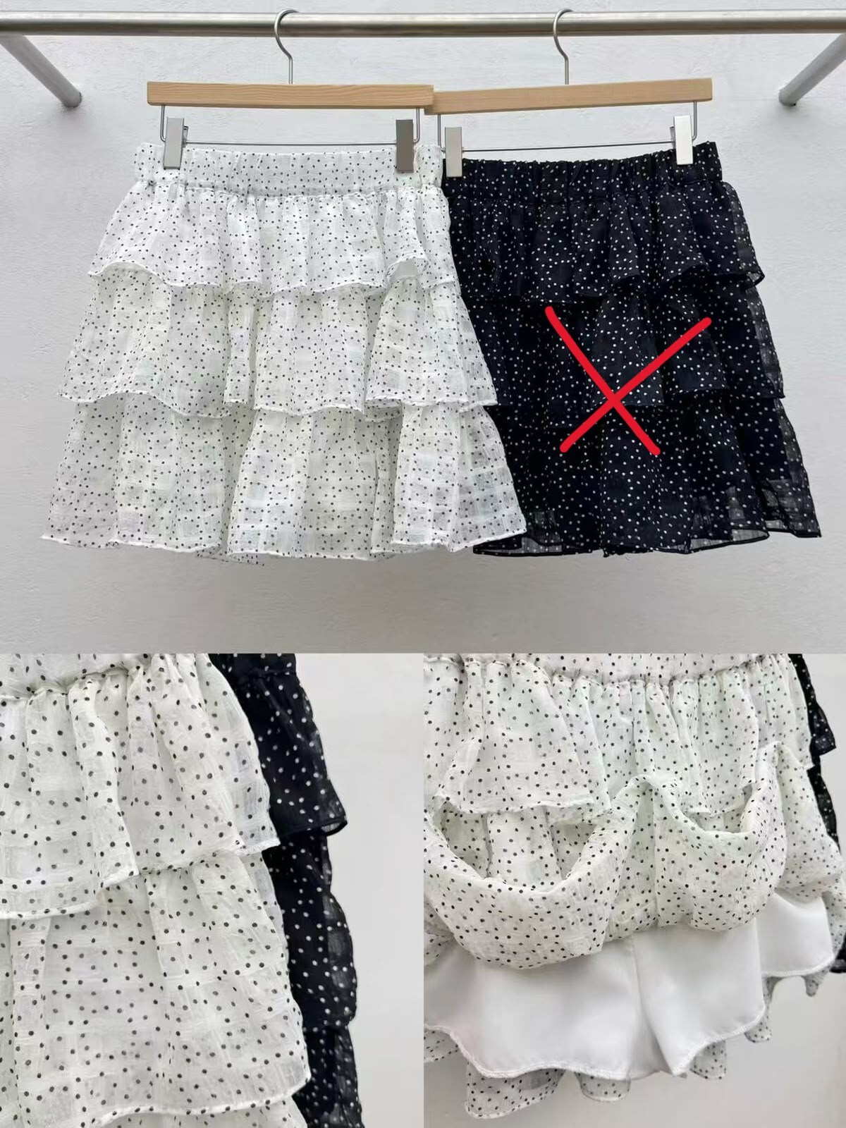 RE61  白波點裙褲   腰26-42 HIP50 長16 $399 [限量]