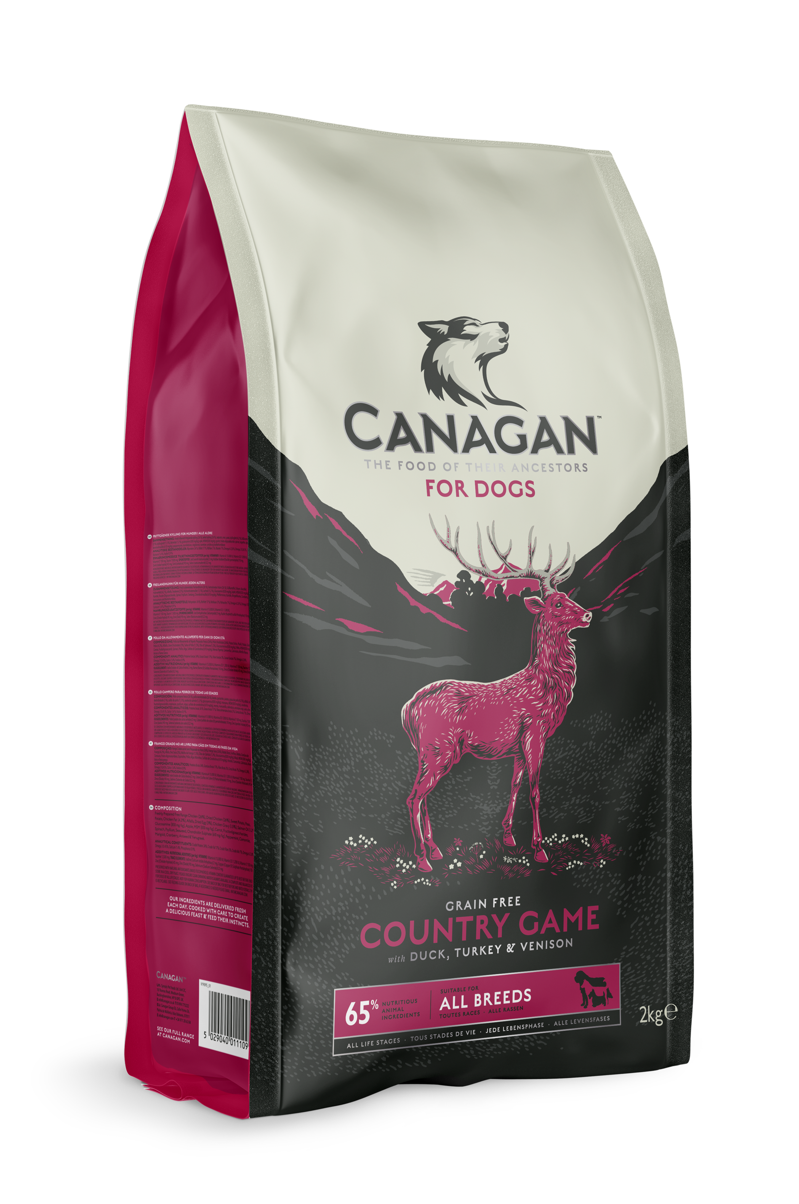 Canagan原之選 無穀物全犬糧．田園野味(紅色)配方2kg/6kg/12kg